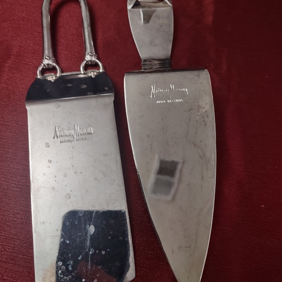 Neiman Marcus Silver Plate Cake And Pie Server Stiletto Shoe And Handbag - Picture 3 of 3